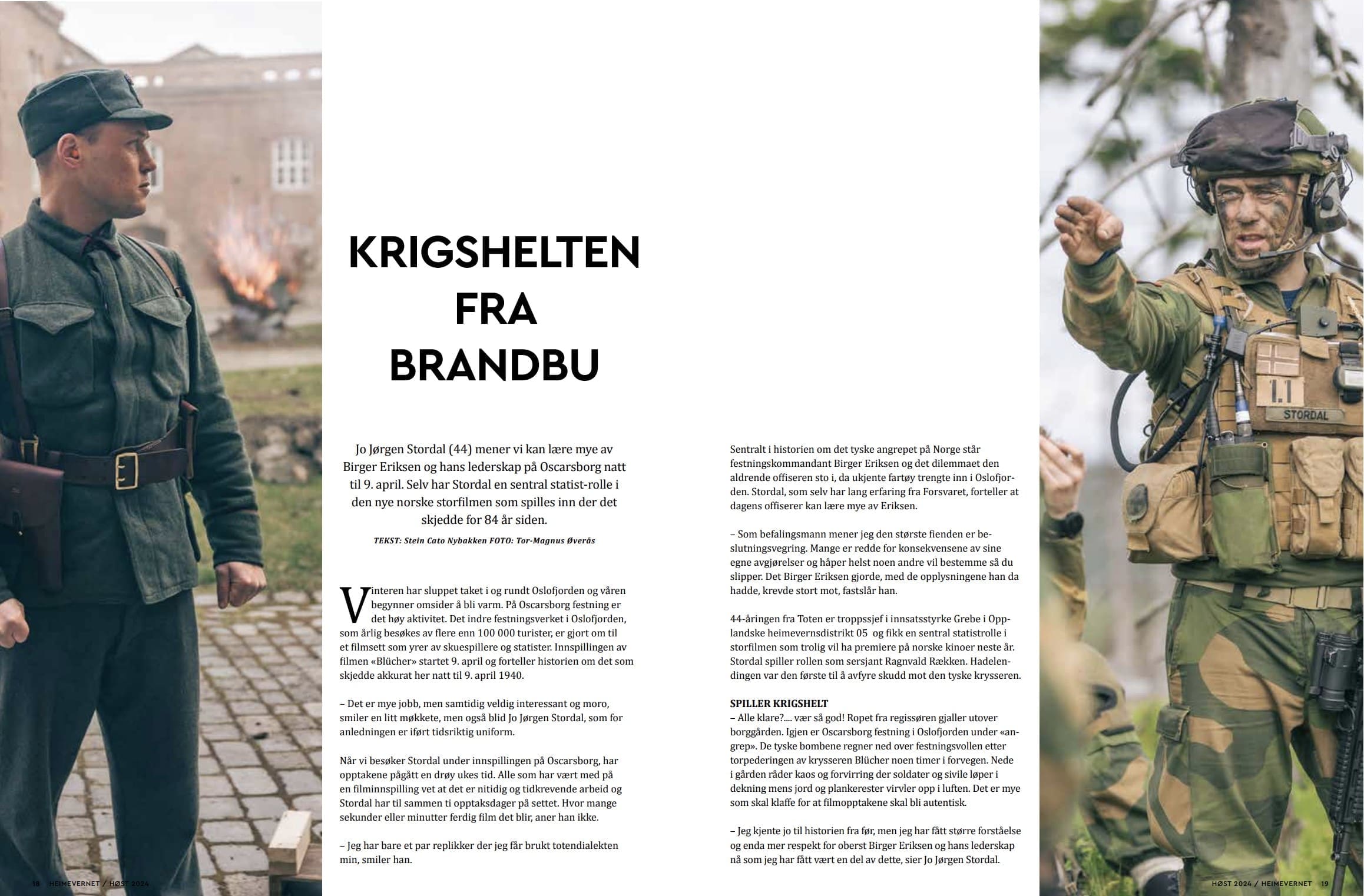 Grigshelten fra Brandbu Trygg-Grunn AS | Krigshelten fra Brandbu | Blücher | Heimevernsbladet